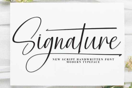 Signature Font
